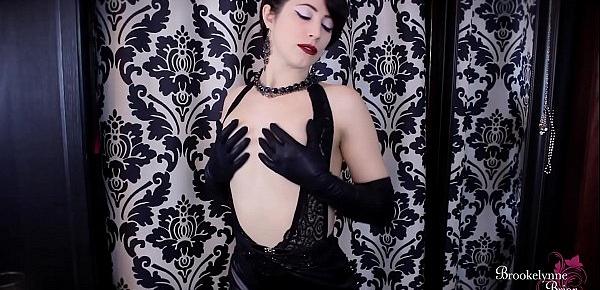  Brookelynne Briar Sexy Leather Dress Striptease